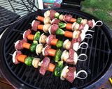 A picture of step 9 of Beef Short Rib and Vegetable Kabobs.