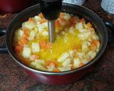 Foto del paso 7 de la receta: Crema de zanahorias y calabaza con tortellinis salteados