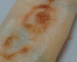 A picture of step 7 of Taiwanese Danbing-style Breakfast Crepe with Egg and Flour.
