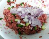 A picture of step 2 of Pork Fried Rice.