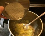 A picture of step 3 of Ticino Porcini Risotto.