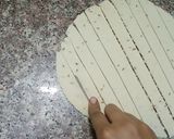 A picture of step 3 of نمک پارے.