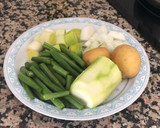 Foto del paso 1 de la receta: Puré o papilla de pescado con verduras para bebés (hecha con caldo de pescado casero)