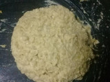 Pizzeta/hamburguesa con masa verde