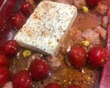 A picture of step 1 of Chicken Feta Pasta #TikTok Inspo.