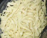 A picture of step 9 of Homemade egg pasta with shredded chicken sauce.