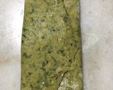 A picture of step 6 of Palak-Cheese square paratha.
