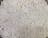 A picture of step 2 of SPINACH RICE with PEAS..