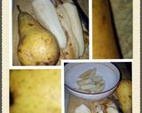 A picture of step 1 of AMIEs PEAR and CHEESE SALAD.
