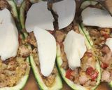 Foto del paso 6 de la receta: Zucchini rellenos con pollo