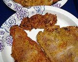A picture of step 6 of Parmesan pork chops.