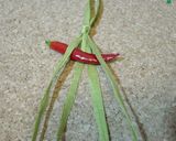A picture of step 3 of A Cute Way To Dry Red Chili Peppers.