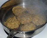 A picture of step 5 of "Parmigian Chicken Potatoe Cakes".