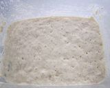 A picture of step 2 of Italian Dinner Roll Ciabatta Made Using a Bread Starter.