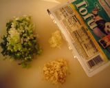A picture of step 1 of Meatless Mapo Doufu.