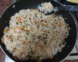 A picture of step 1 of Egg fried rice.