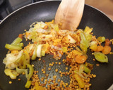Foto del paso 7 de la receta: Lentejas rojas con quinoa y calabaza