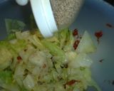 A picture of step 4 of Easy Oil-free Boiled Cabbage with Umeboshi.