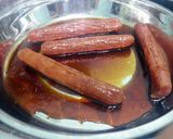 A picture of step 2 of Beer Batter Chinese Sausage.