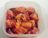 A picture of step 1 of Non-Fried Sweet and Sour Pork with Cubed Meat.