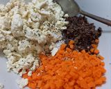 Hình bước làm 1 của món Đậu hũ túi tiền chay
