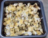 A picture of step 3 of Cheesy Ranch Potatoes.