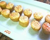 A picture of step 5 of Potato Skewer with Mussel and Escabeche Mayonnaise.
