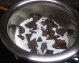 A picture of step 8 of Chocolicious cake.