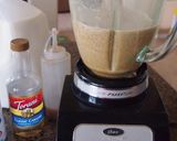 A picture of step 2 of Starbucks-style Caramel Frappuccino.