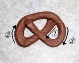 A picture of step 5 of Chocolate Pretzel Cookies.