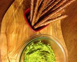 A picture of step 2 of Spinach Hummus.