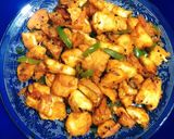 A picture of step 9 of Bread Upma.