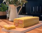 A picture of step 11 of Battenburg Cake (gluten free) 🧈.