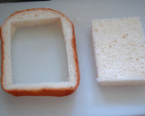 A picture of step 1 of Okonomiyaki-style Toast.