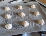 A picture of step 4 of Vickys Coconut Chocolate Macaroons GF DF EF SF NF.