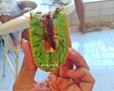 Foto langkah ke 7 dari resep Martabak manis pandan Teflon (No Telur, No Ragi).