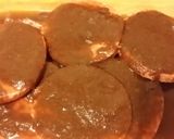 A picture of step 7 of Taisen's frozen baked burgers.