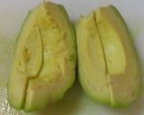 A picture of step 2 of Simple & Delicious Avocado with Wasabi.