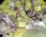 A picture of step 2 of Spicy alu.