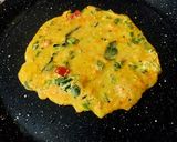 A picture of step 4 of Besan Sooji Nutri Roastie /Chilla.