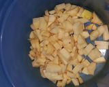 A picture of step 1 of Cheesy Potato Ham & Broccoli Soup.
