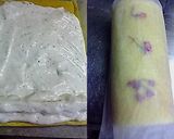 A picture of step 7 of Sakura Roll Cake with the Fragrance of Spring.