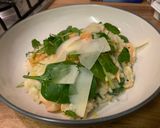 A picture of step 7 of Smoked Salmon risotto.