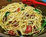 สปาเกตตี้พริกแห้งเบค่อน เส้นแบบอัลเดนเต้ วิธีทำสูตร 2 รูป