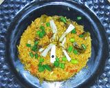 A picture of step 7 of Chinese tawa rice.