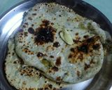 A picture of step 7 of Stuff garlic naan # indian breads.