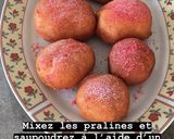 Une image de l'étape 9 de Beignets fourrés à la crèmes pâtissière et saupoudrés de pralines roses.