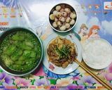 Hình bước làm 5 của món Canh mướp lá hẹ