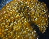 A picture of step 4 of Same ki phali ke salan.