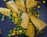 A picture of step 15 of Masala Breakfast Omelette with sauted vegetable.